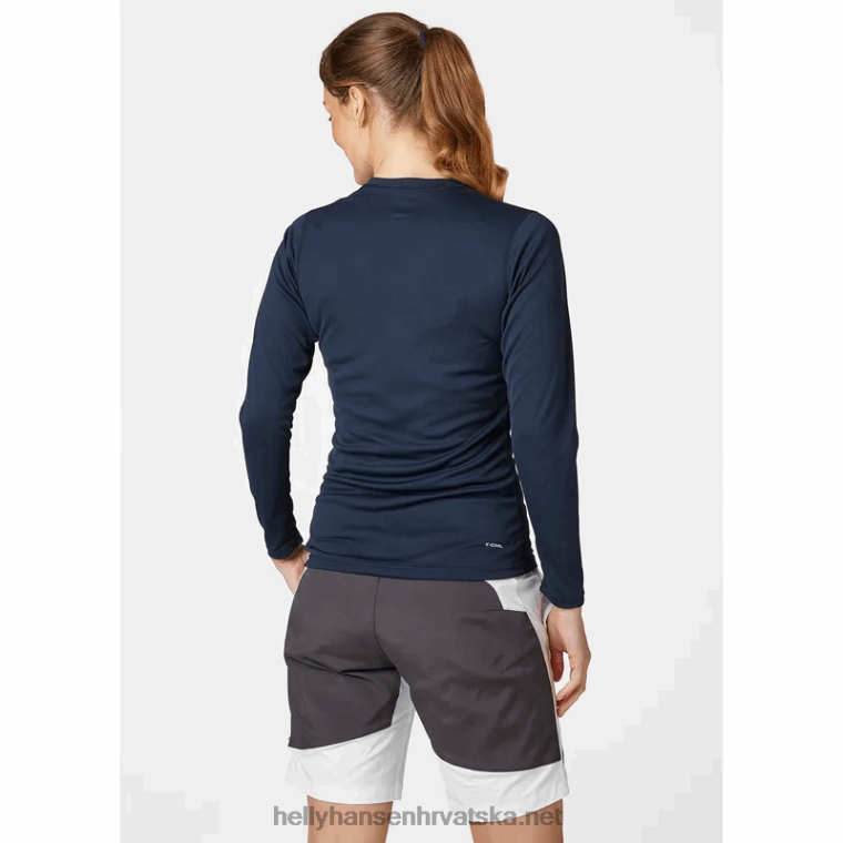 J0HV2086 ženska hh tech crew majica dugih rukava žene Helly-Hansen bijela