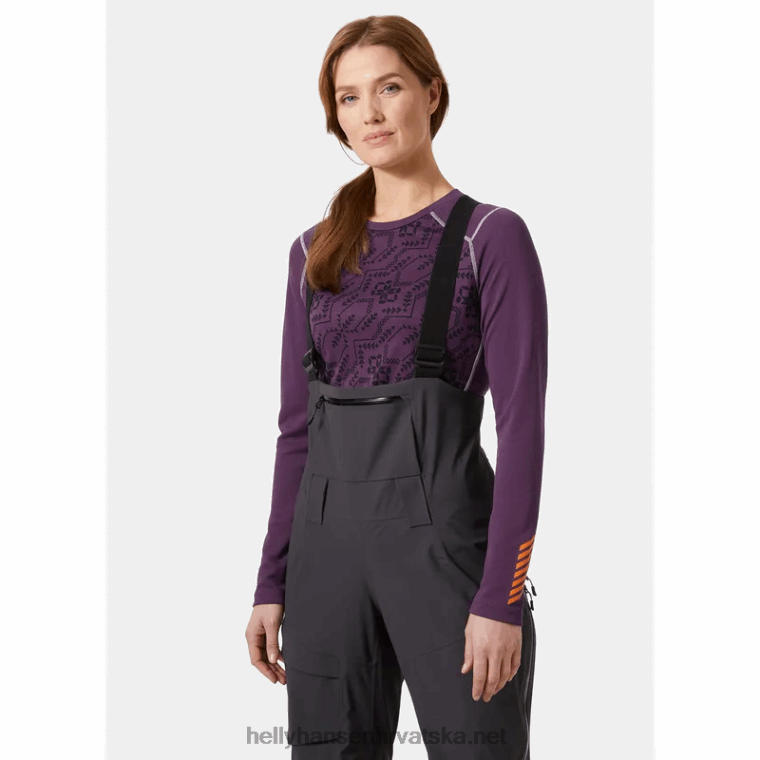 J0HV2087 ženski lifa aktivni grafički osnovni sloj za posadu žene Helly-Hansen mornarica