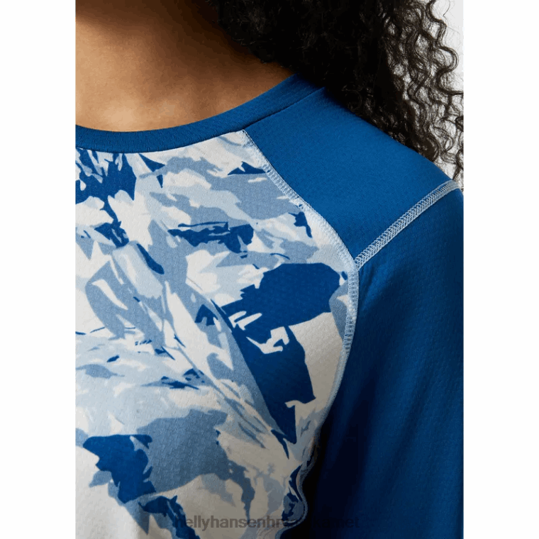 J0HV2090 ženski lifa aktivni grafički osnovni sloj za posadu žene Helly-Hansen žad sv