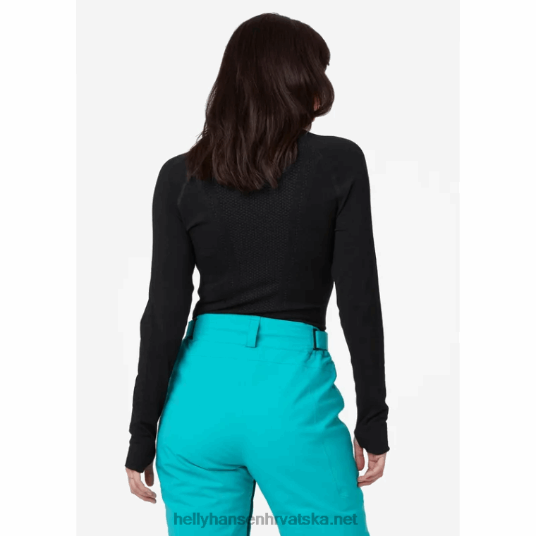 J0HV2091 ženski h1 pro lifa bešavni temeljni sloj s poluzatvaračem žene Helly-Hansen duboki fjord