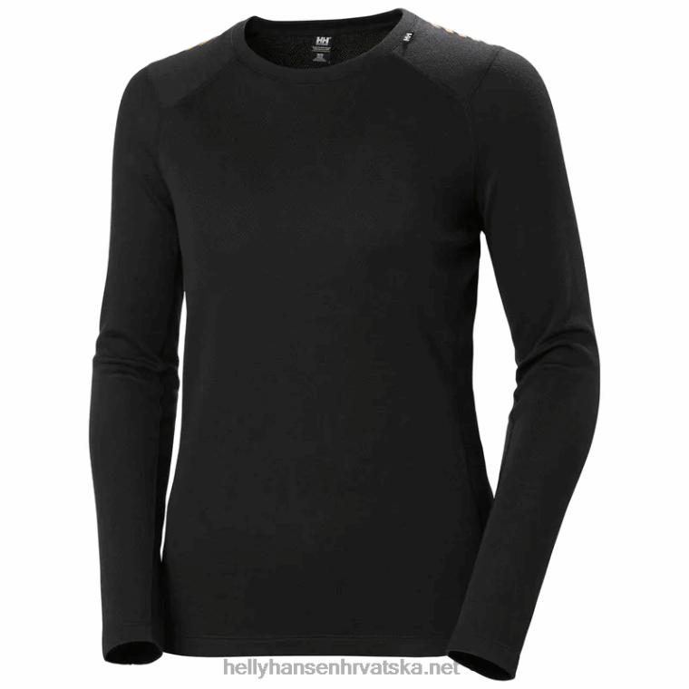 J0HV2711 ženski lifa merino srednji bazni set žene Helly-Hansen mint/mornarska pruga