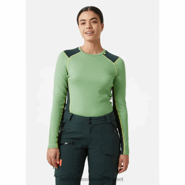 J0HV2050 ženski lifa merino srednji sloj za posadu žene Helly-Hansen prljavobijel