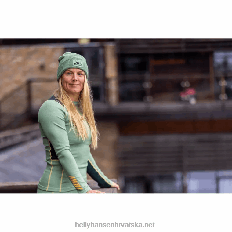 J0HV2050 ženski lifa merino srednji sloj za posadu žene Helly-Hansen prljavobijel