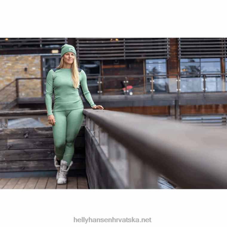 J0HV2050 ženski lifa merino srednji sloj za posadu žene Helly-Hansen prljavobijel