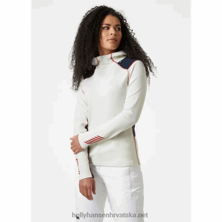 J0HV2057 ženska majica s kapuljačom srednje težine lifa merino 2-u-1 žene Helly-Hansen mornarica