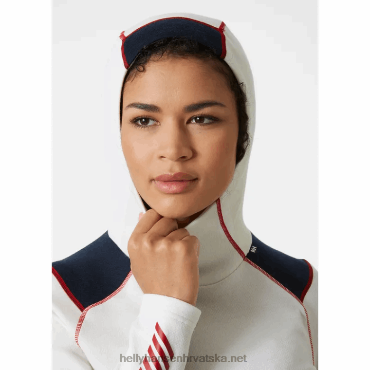 J0HV2057 ženska majica s kapuljačom srednje težine lifa merino 2-u-1 žene Helly-Hansen mornarica