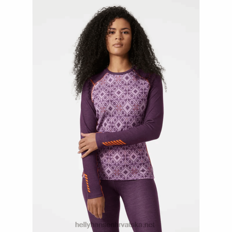 J0HV2068 ženska lifa merino srednje težine s dugim rukavima s kratkim rukavima žene Helly-Hansen beba trupa