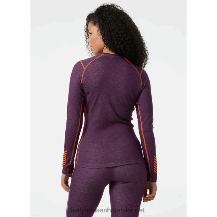 J0HV2068 ženska lifa merino srednje težine s dugim rukavima s kratkim rukavima žene Helly-Hansen beba trupa