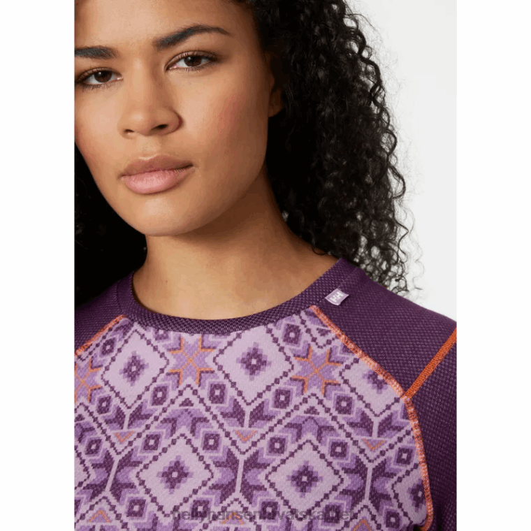 J0HV2068 ženska lifa merino srednje težine s dugim rukavima s kratkim rukavima žene Helly-Hansen beba trupa