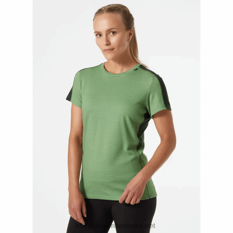 J0HV2071 ženska lagana majica kratkih rukava lifa merino žene Helly-Hansen žad sv