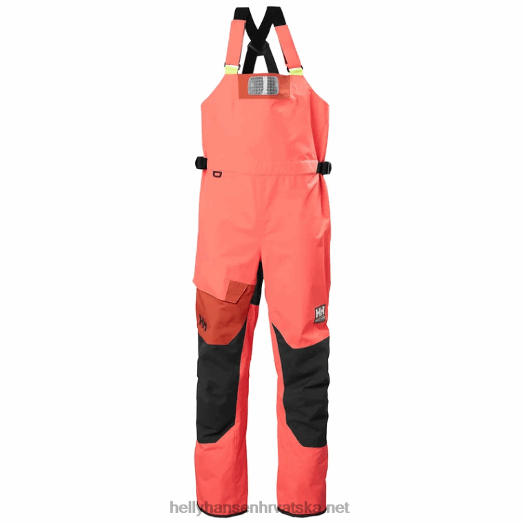 J0HV2729 ženska majica za obalno jedrenje Newport žene Helly-Hansen terakota/ebanovina/mornarska