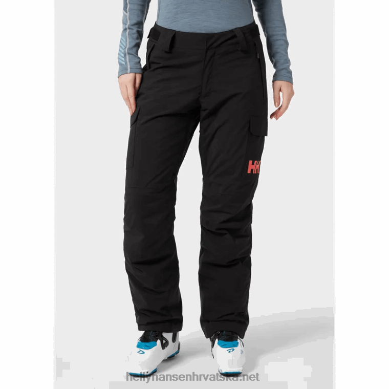 J0HV1843 ženske switch cargo izolirane skijaške hlače žene Helly-Hansen modra magla