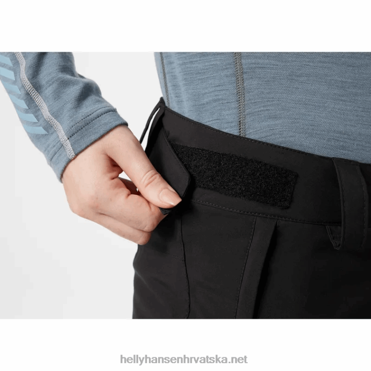 J0HV1843 ženske switch cargo izolirane skijaške hlače žene Helly-Hansen modra magla