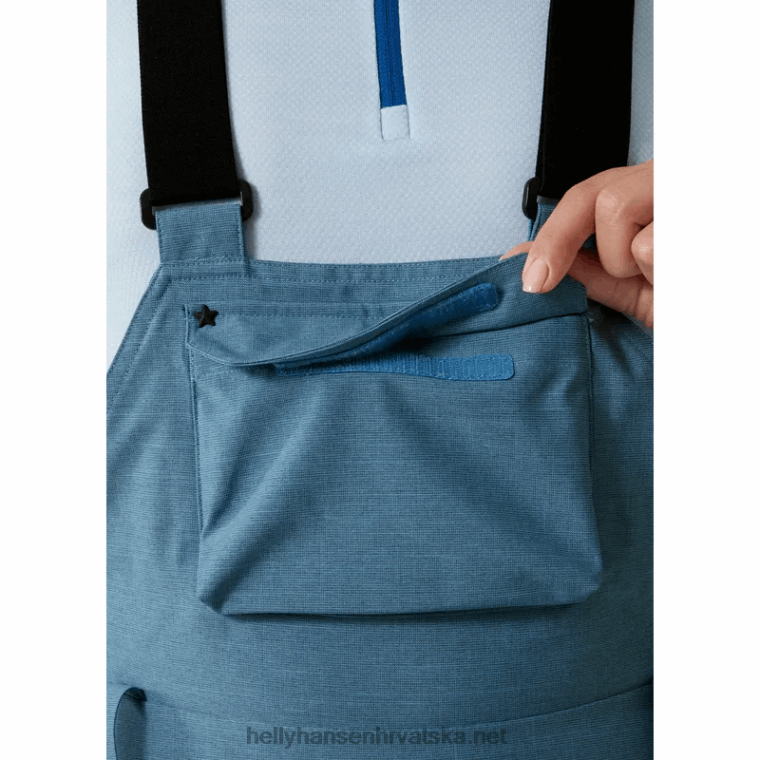 J0HV1854 ženske puderqueen skijaške hlače s naramenicama žene Helly-Hansen najtamniji spr