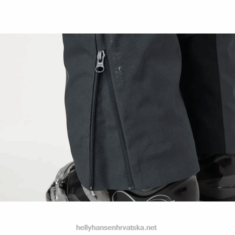 J0HV1855 ženske puderqueen skijaške hlače s naramenicama žene Helly-Hansen modra magla