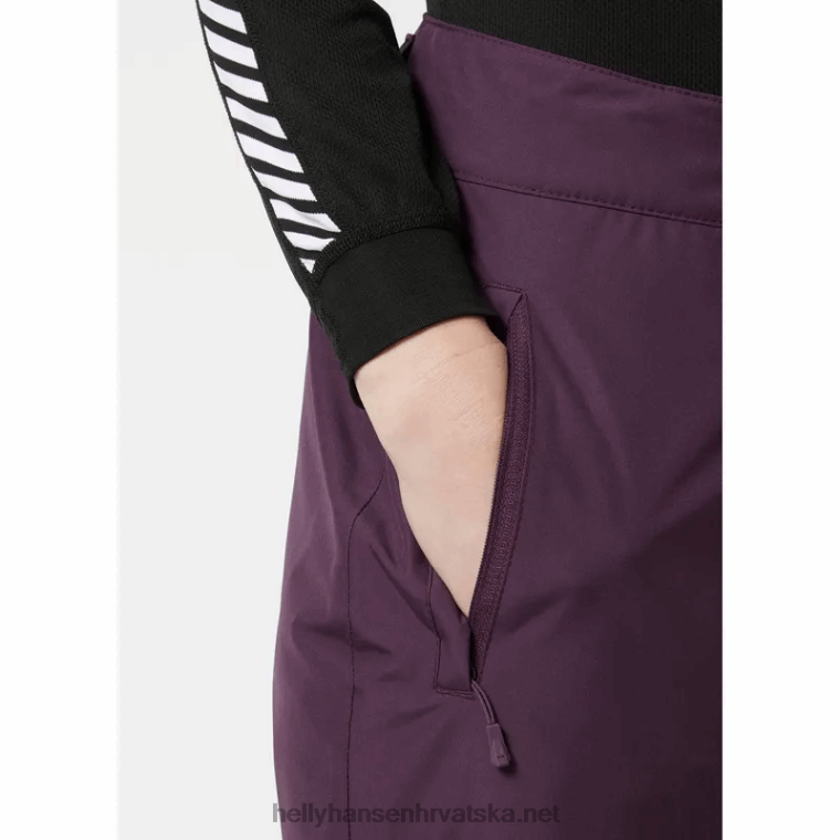J0HV1856 ženske skijaške hlače s izolacijom od mećave žene Helly-Hansen škriljevca
