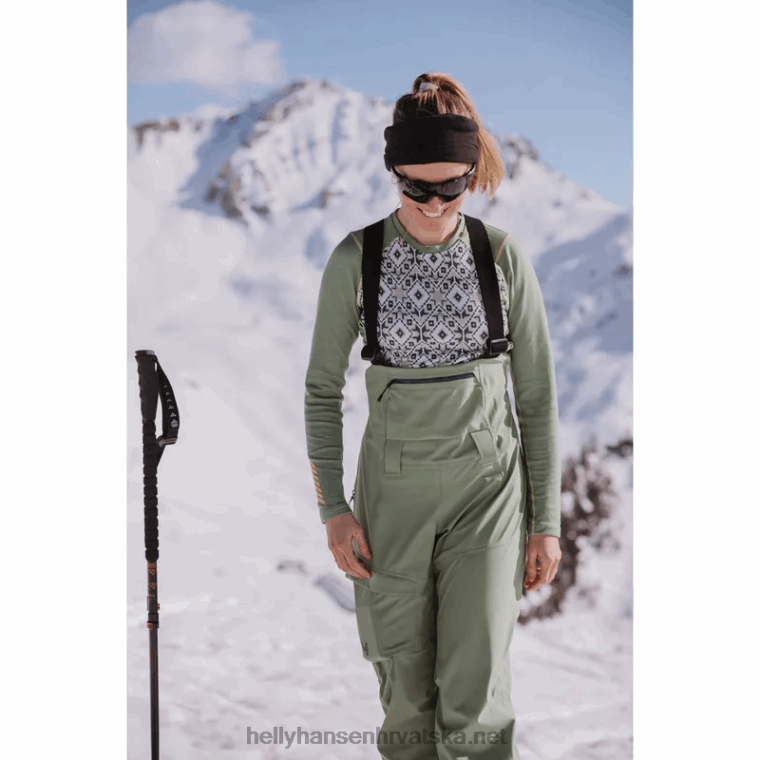 J0HV1746 ženske verglas hlače za backcountry skijanje žene Helly-Hansen ocean
