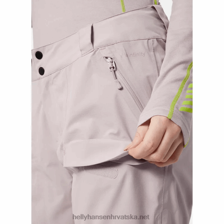 J0HV1761 ženske aurora infinity shell skijaške hlače žene Helly-Hansen smrvljena gra