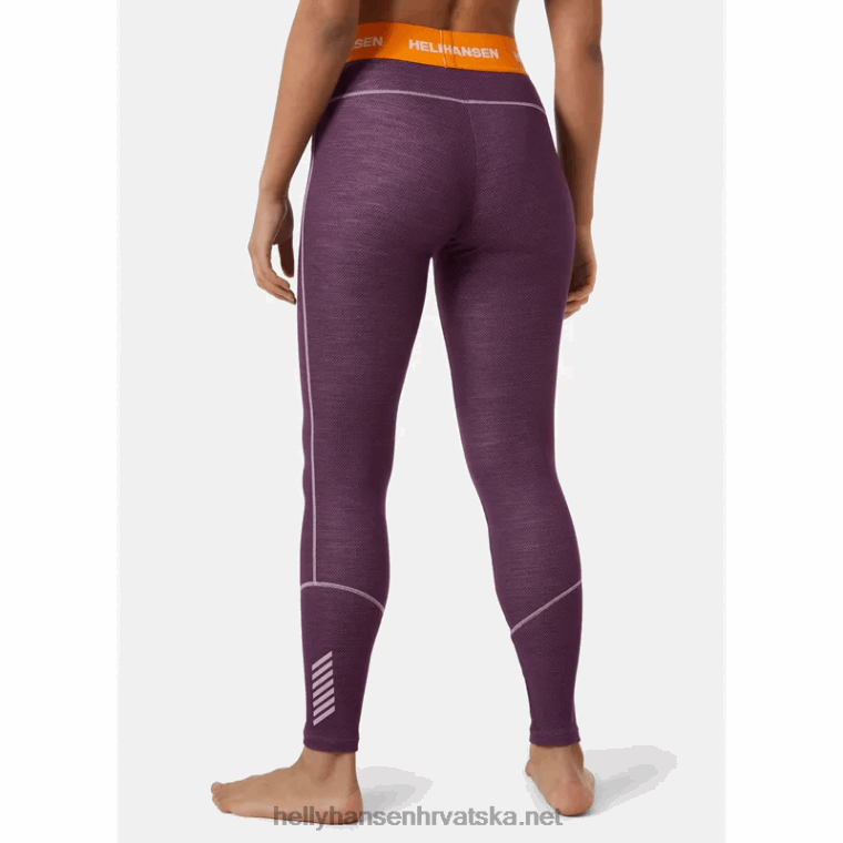 J0HV1867 ženske lifa merino srednje težine 2-u-1 bazne hlače žene Helly-Hansen crno