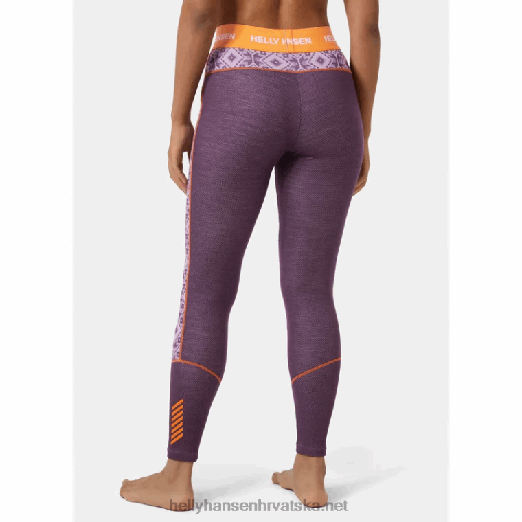 J0HV1879 ženske lifa merino hlače srednje težine s grafičkim osnovnim slojem žene Helly-Hansen beba trupa