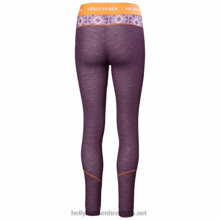 J0HV1879 ženske lifa merino hlače srednje težine s grafičkim osnovnim slojem žene Helly-Hansen beba trupa