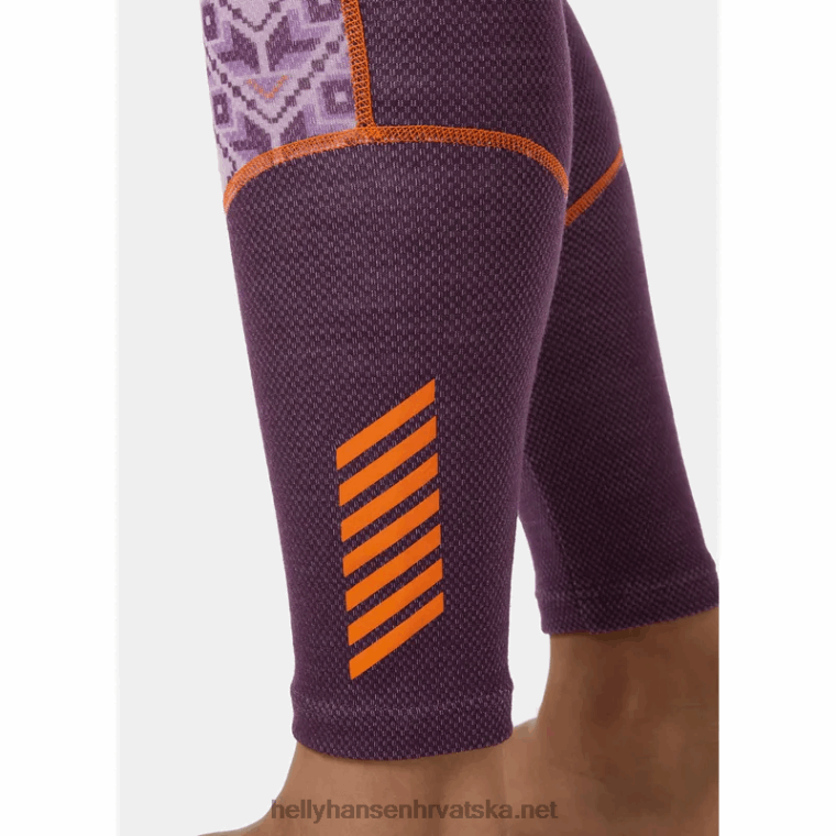 J0HV1879 ženske lifa merino hlače srednje težine s grafičkim osnovnim slojem žene Helly-Hansen beba trupa