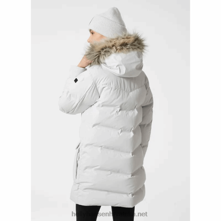 J0HV1596 ženska puhasta parka bouvet žene Helly-Hansen crno