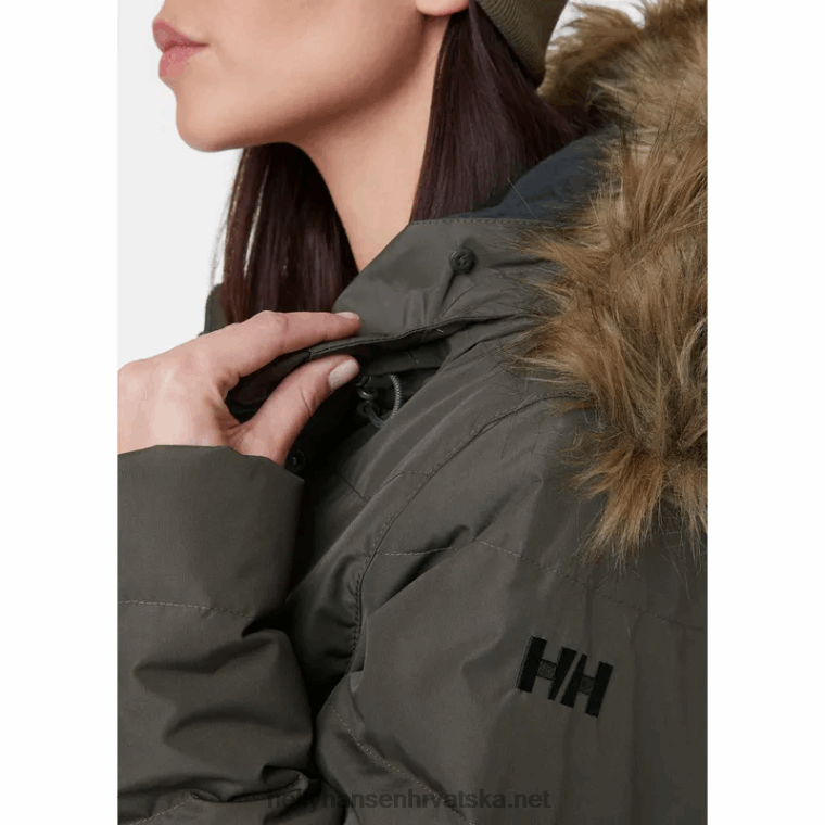 J0HV1603 ženska puhasta parka aden žene Helly-Hansen Crvena