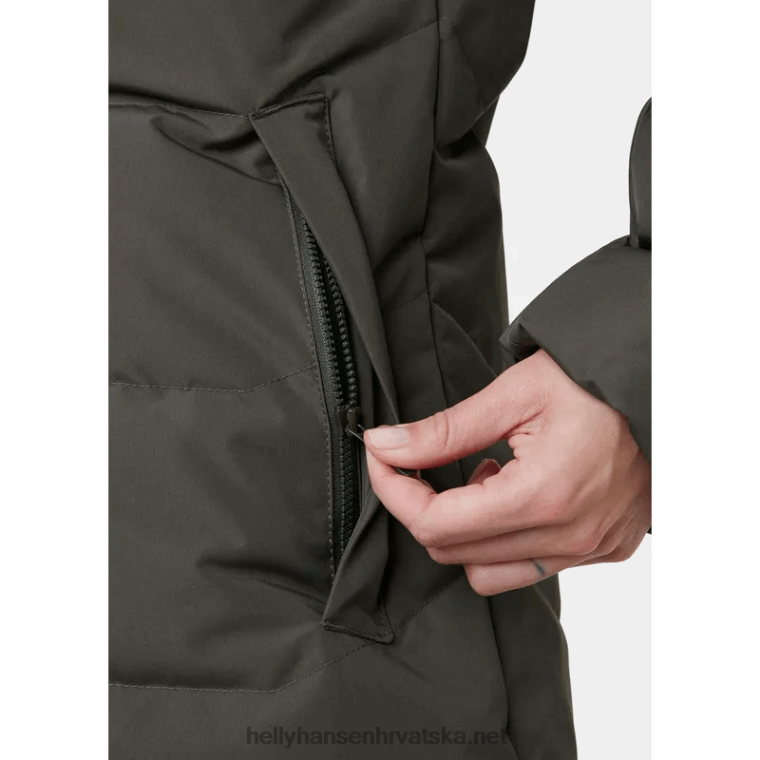 J0HV1603 ženska puhasta parka aden žene Helly-Hansen Crvena