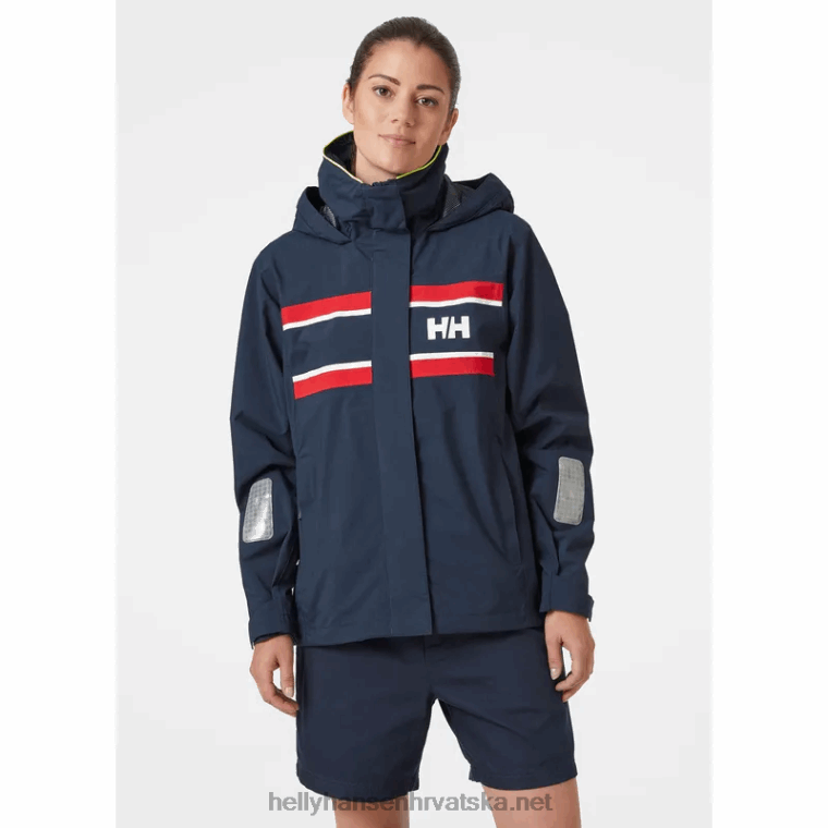 J0HV1317 ženska Salholm jakna za jedrenje žene Helly-Hansen bijela