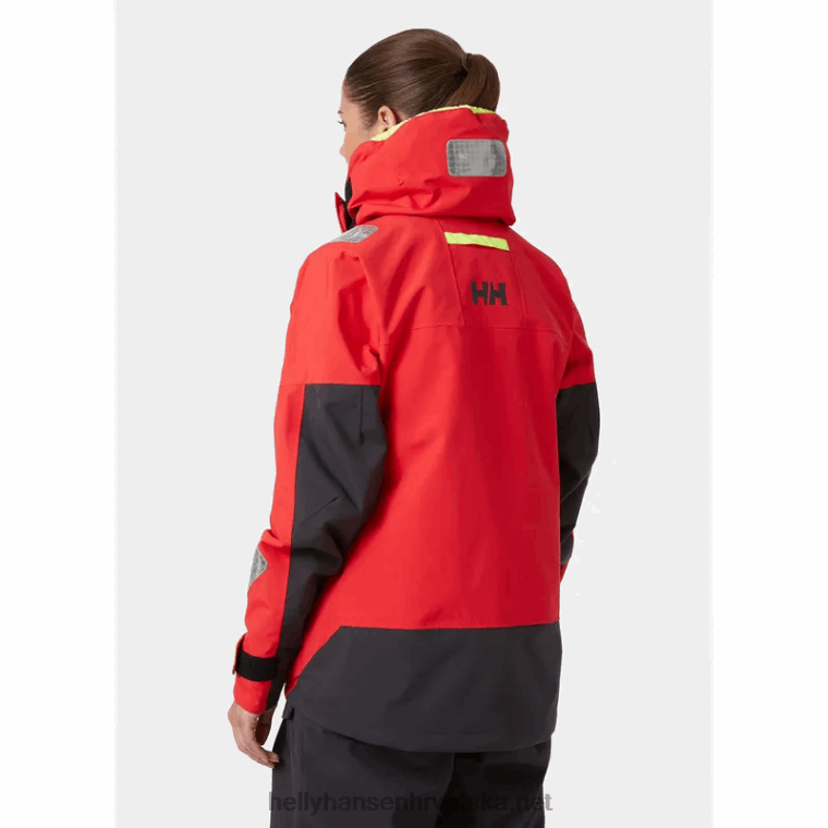 J0HV1320 ženska jakna za jedrenje skagen offshore žene Helly-Hansen narančasta s