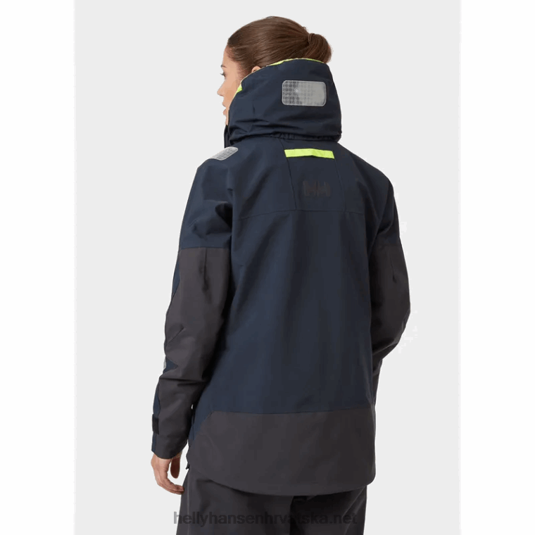 J0HV1321 ženska jakna za jedrenje skagen offshore žene Helly-Hansen upozorenje crveno