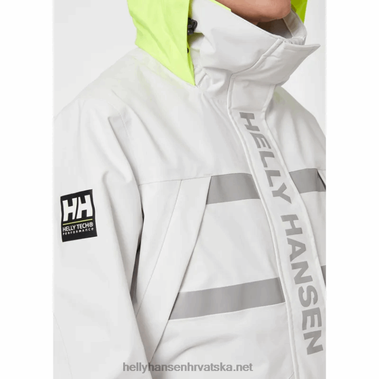 J0HV1324 ženska jakna za obalno jedrenje od soli žene Helly-Hansen upozorenje crveno