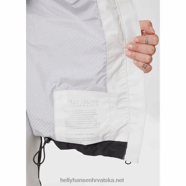 J0HV1324 ženska jakna za obalno jedrenje od soli žene Helly-Hansen upozorenje crveno