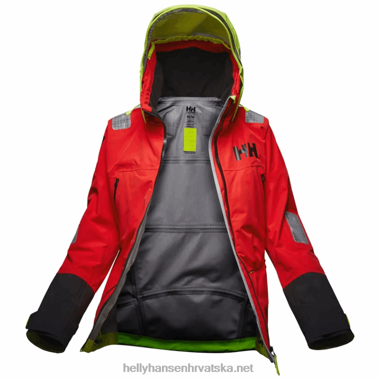 J0HV1335 ženska jakna za jedrenje aegir race 2.0 žene Helly-Hansen upozorenje crveno