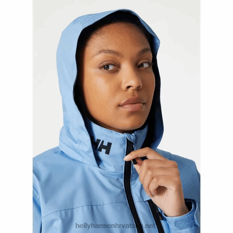 J0HV1346 ženska jedriličarska jakna s kapuljačom za posadu žene Helly-Hansen mornarica