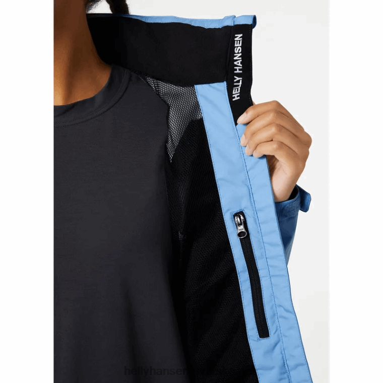 J0HV1346 ženska jedriličarska jakna s kapuljačom za posadu žene Helly-Hansen mornarica