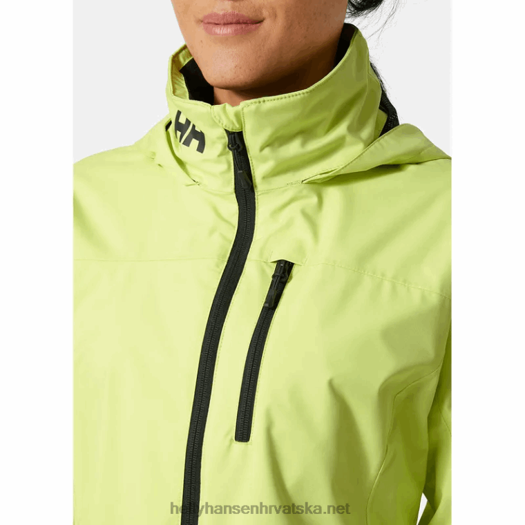 J0HV1347 ženska jedriličarska jakna s kapuljačom za posadu žene Helly-Hansen svijetlo plava
