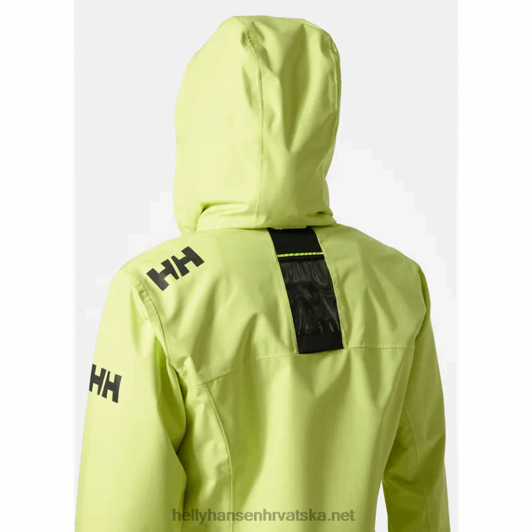 J0HV1347 ženska jedriličarska jakna s kapuljačom za posadu žene Helly-Hansen svijetlo plava