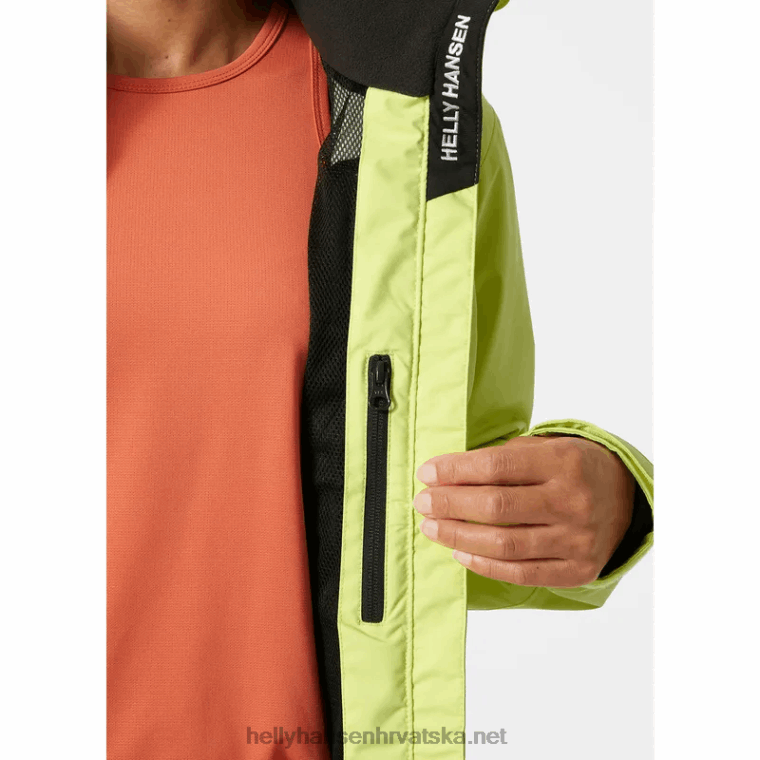 J0HV1347 ženska jedriličarska jakna s kapuljačom za posadu žene Helly-Hansen svijetlo plava