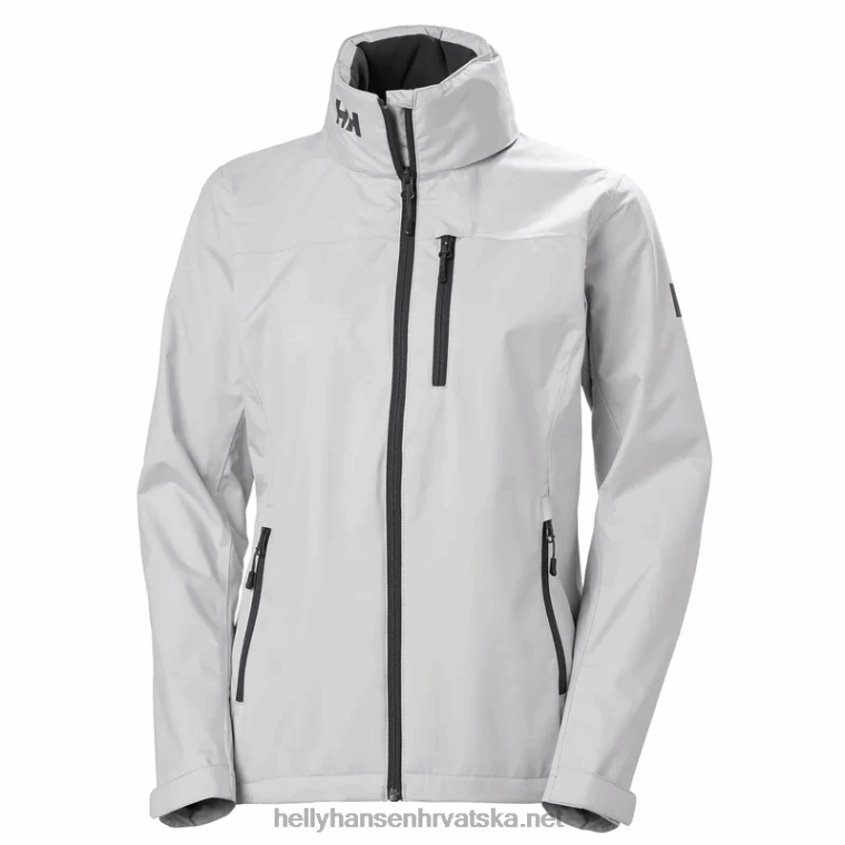 J0HV1348 ženska jedriličarska jakna s kapuljačom za posadu žene Helly-Hansen sunčano vapno