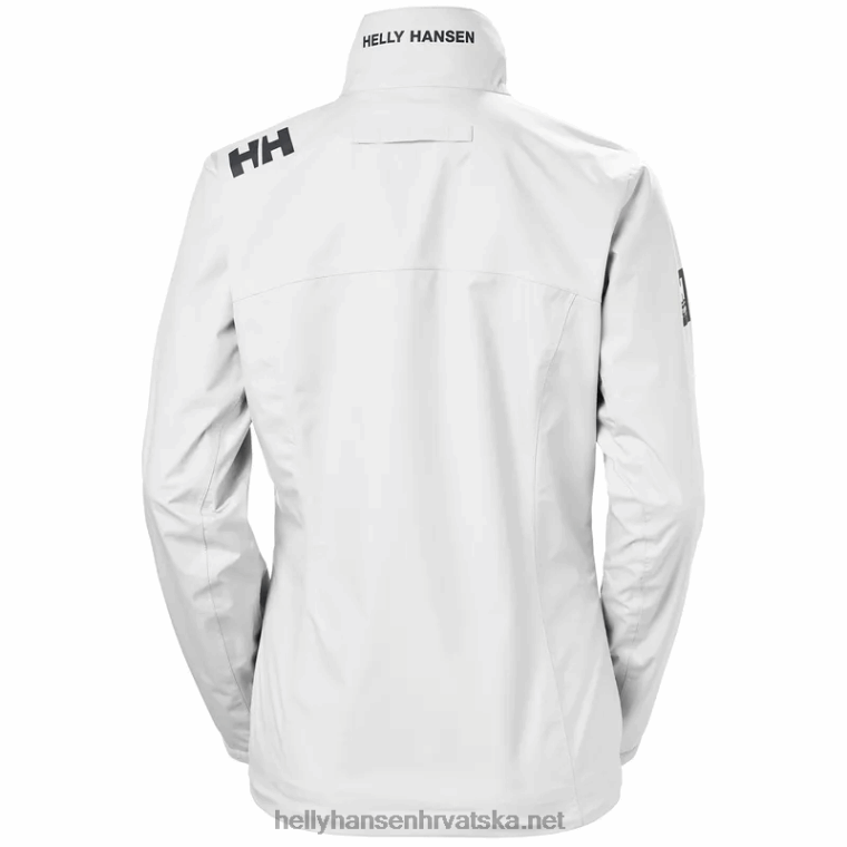 J0HV1356 ženska srednjeslojna jedriličarska jakna za posadu žene Helly-Hansen siva magla