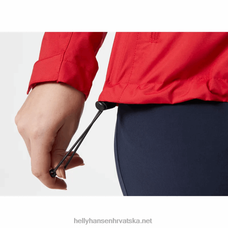 J0HV1357 ženska srednjeslojna jedriličarska jakna za posadu žene Helly-Hansen bijela