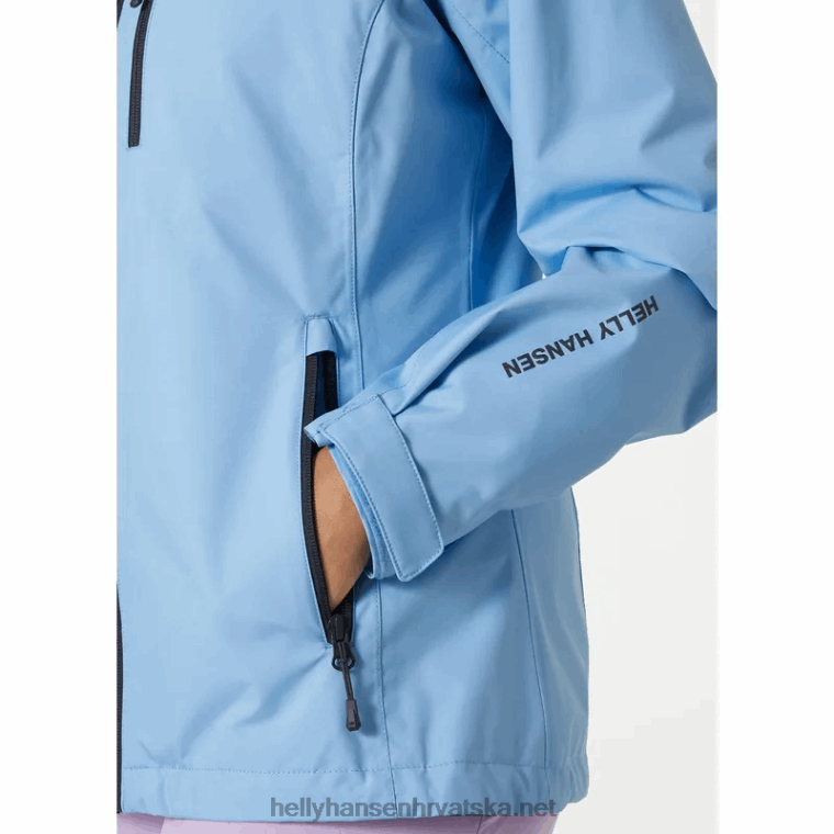 J0HV1361 ženska jakna za jedrenje za posadu žene Helly-Hansen upozorenje crveno