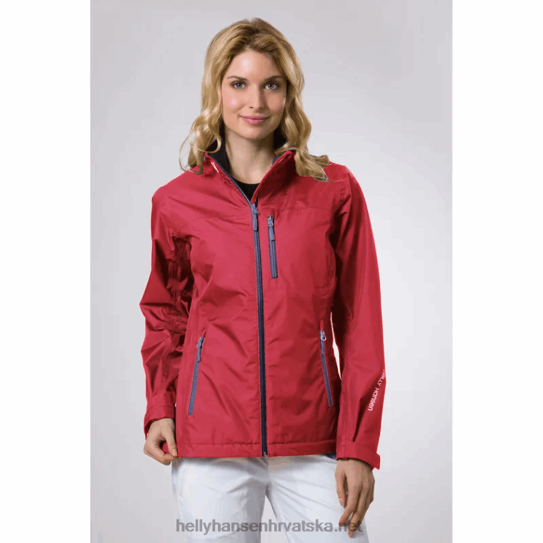 J0HV1363 ženska jakna za jedrenje za posadu žene Helly-Hansen narančasta s