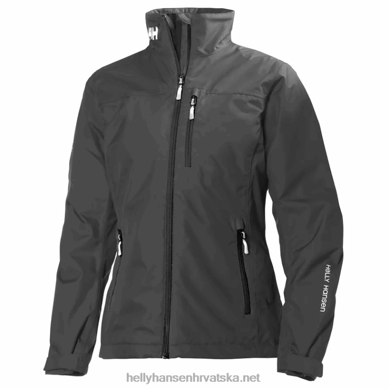 J0HV1367 ženska jakna za jedrenje za posadu žene Helly-Hansen crno