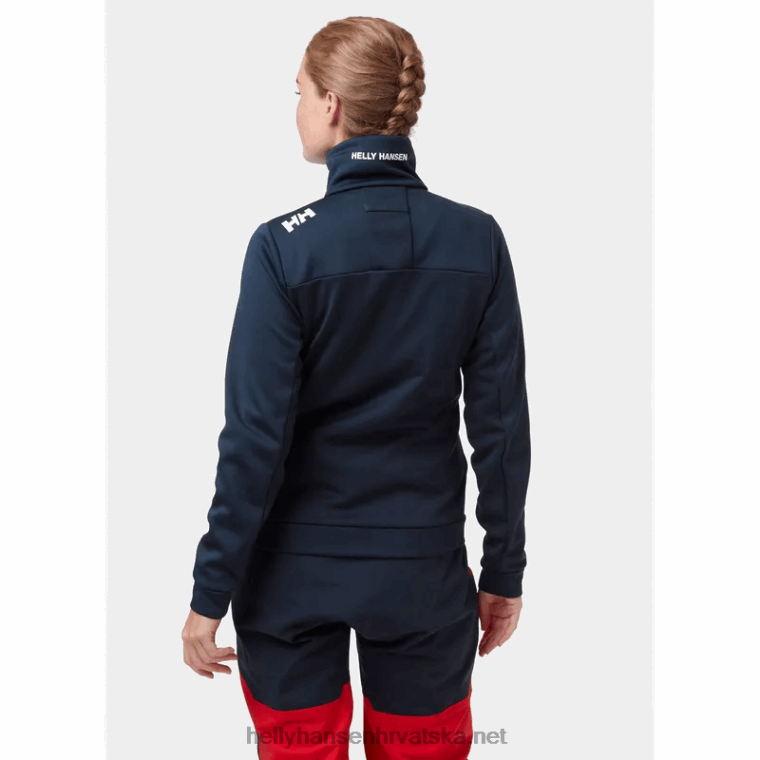 J0HV1380 ženska crew jakna od flisa žene Helly-Hansen Crvena