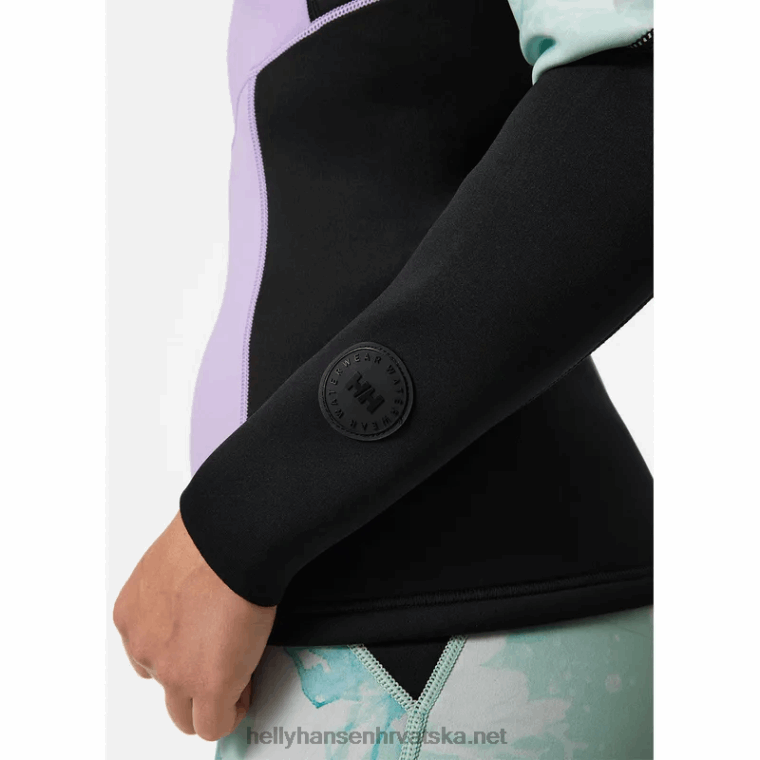 J0HV1395 ženska vodena jakna s poluzatvaračem žene Helly-Hansen mornarska pruga