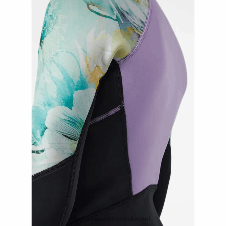 J0HV1395 ženska vodena jakna s poluzatvaračem žene Helly-Hansen mornarska pruga