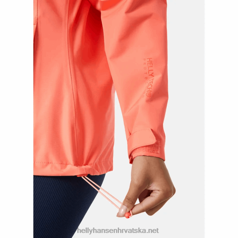 J0HV1519 ženska kišna jakna sedam j žene Helly-Hansen crno